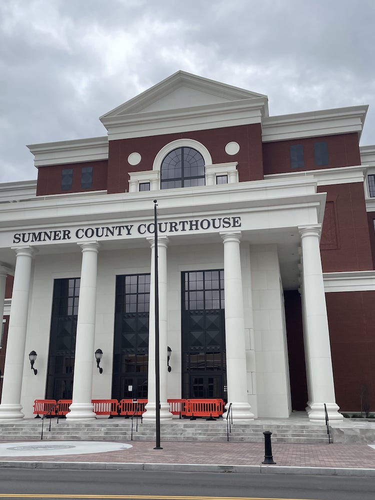 In Gallatin, TN you'll find the Sumner County Courthouse